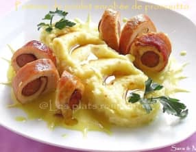 Poitrine de poulet enrobée de prosciutto