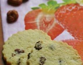 Sablés aux fraises séchées