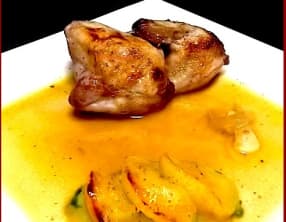 Cailles en escabèche au vin blanc et vinaigre de pommes