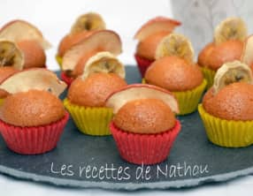 Minis-cupcakes à la pomme et à la banane