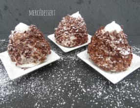 Merveilleux chocolat stracciatella