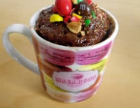 Mug cake diabolique M&M's et Nutella