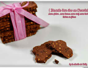Biscuits aux fibres et chocolat