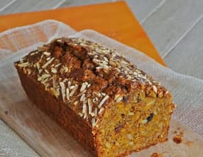Cake potimarron épices raisins amandes