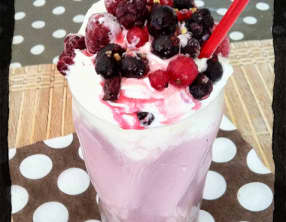 Milkshake fruits rouge