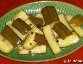 Courgettes à l'huile