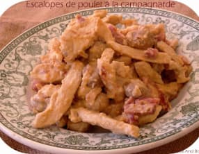 Escalopes de poulet à la campagnarde