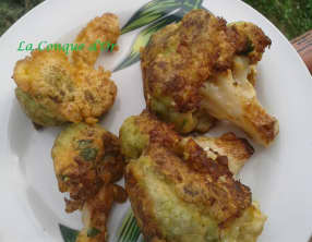 Bouquet de chou-fleur en beignets