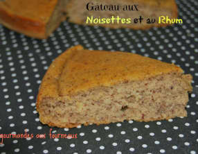 Gâteau aux noisettes et au rhum