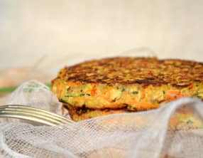 Galettes végétales de légumes aux flocons d'avoine