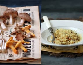 Risotto aux trois champignons