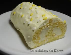 Bûche aux deux citrons façon cheesecake