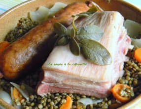 Petit salé aux lentilles