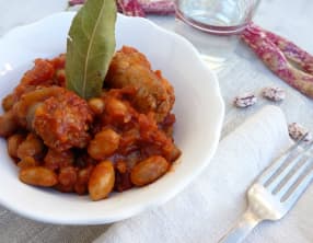 Ragoût haricot coco saucisse italienne