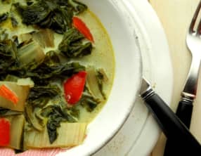 Curry végétarien de blettes