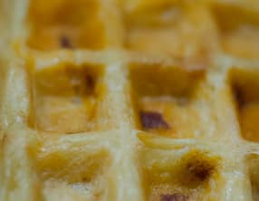 Gaufres au chorizo et au comté