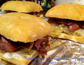 Hamburger au confit de canard