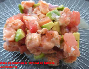 Tartare de Saumon à l'Avocat et Tomate
