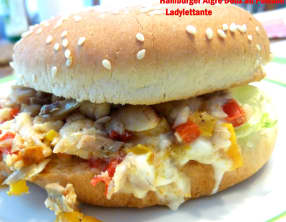 Hamburger aigre doux au poisson