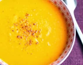 Soupe de potimarron aux coings
