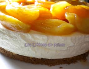 Cheesecake spéculoos, pommes caramélisées et sa sauce caramel au beurre salé