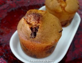 Muffin chocolat et noisettes caramélisées
