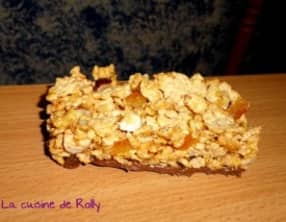 Barres de céréales aux écorces d'orange et noisette