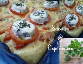 Clafoutis Tomates et Chèvre Frais