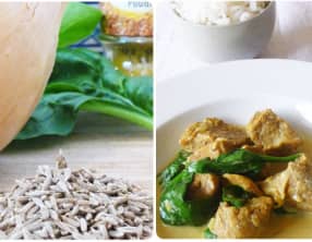 Blanquette de veau au curry et au cumin