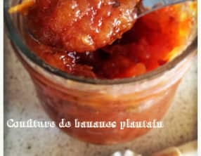 La confiture de bananes plantain