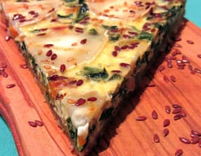 Quiche rustique blette et chèvre