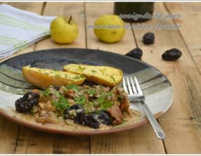 Araignée de porc au cidre fermier et pruneaux