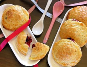 Chaussons sablés aux fruits rouges