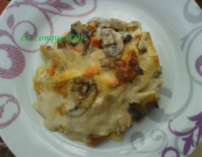 Lasagnes crémeuses aux champignons