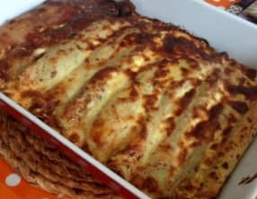 Crêpes aux épinards au four