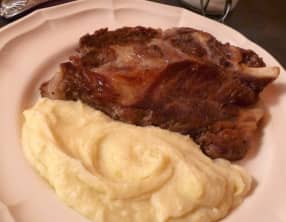 Porc Cul Noir et Purée de Choux-Fleur à la Tome