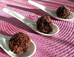 Truffes meringuées au chocolat