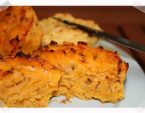 Mini-flans de carottes et abricots au cumin