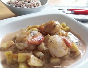 Noix de saint jacques au cidre