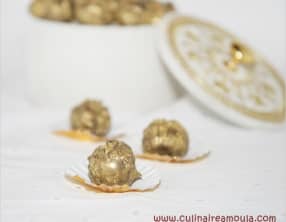 Truffes chocolat, caramel au beurre salé et ananas confits