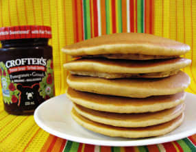 Pancakes sans gluten au levain et aux graines de chia