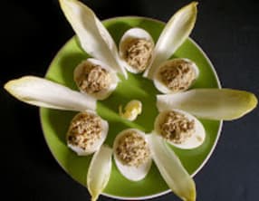 Oeufs surprises aux lentilles