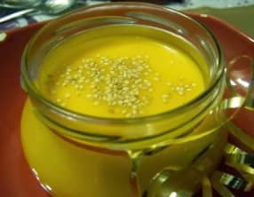 Velouté de courge et patate douce au lait de coco