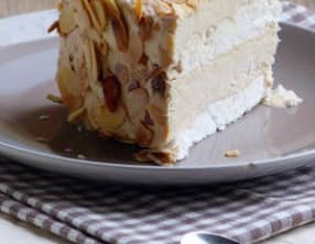 Chanteclair Toulonnais: gâteau glacé meringue et café