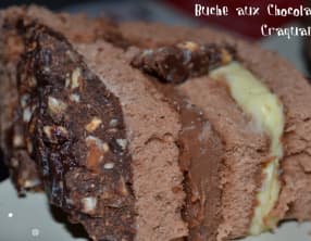 Bûche aux 3 Chocolats Craquante