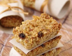 Barres de céréales de Noël