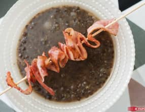 Soupe de lentilles vertes