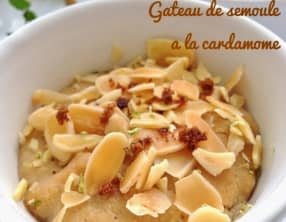 Les gâteaux de semoule à la cardamome