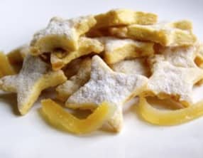 Petits sablés aux oranges confites