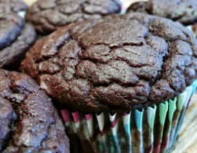 Muffins au chocolat et pois-chiches